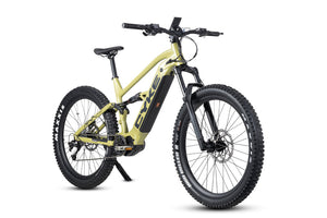 Military green eBike Cyke Falcon A, side view, showcasing frame design and wheels