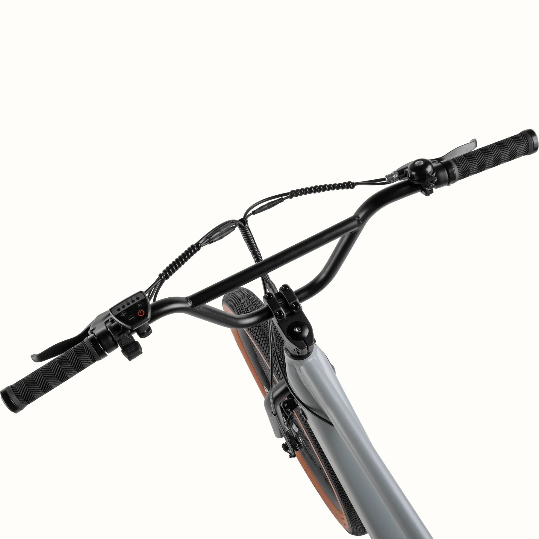Retrospec Joe Rev BMX eBike in matte feather gray, side view, product image