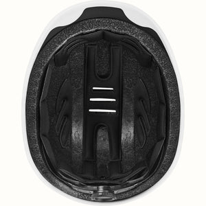 Matte black Retrospec Remi eBike helmet, side view, with adjustable straps and ventilation holes