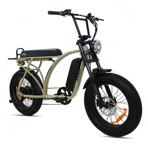 Kasen Kabbit Classic eBike in sand color, packaged inside a black box