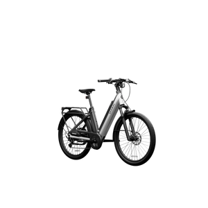 Segway Myon eBike in Skyscraper Gray, side view, showcasing sleek frame and modern design