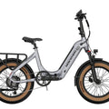 eBike Mokwheel Slate in platinum color, shown in its box, product image of the grey model, item number 4252220
