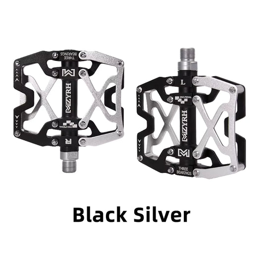 eBike Pedals - MZYRH aluminum - black silver