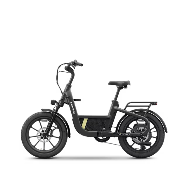 Segway Muxi Pro electric scooter in anthracite color, side view, on a white background
