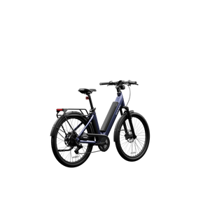 Blue suede Segway Myon eBike shoe, size 5, displayed on a white background.