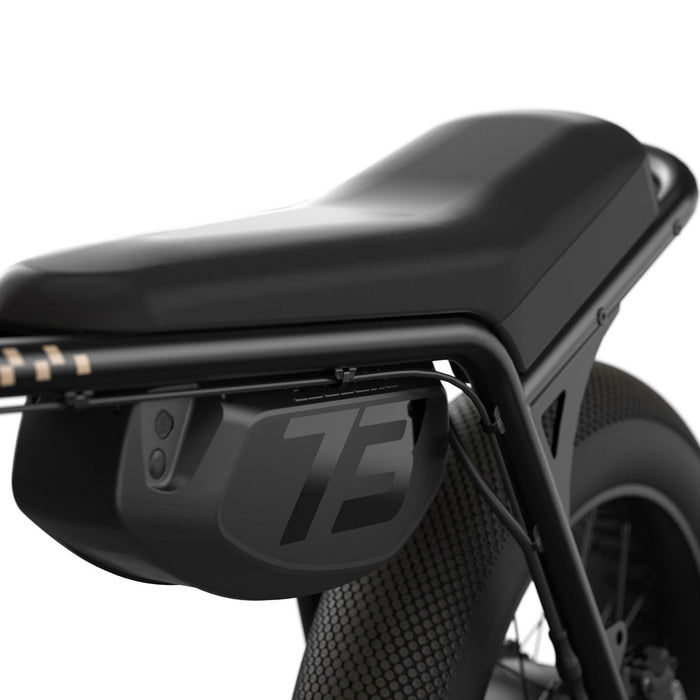 Super73 Z Miami electric bike in metallic aluminum color, side view, displayed on a white background