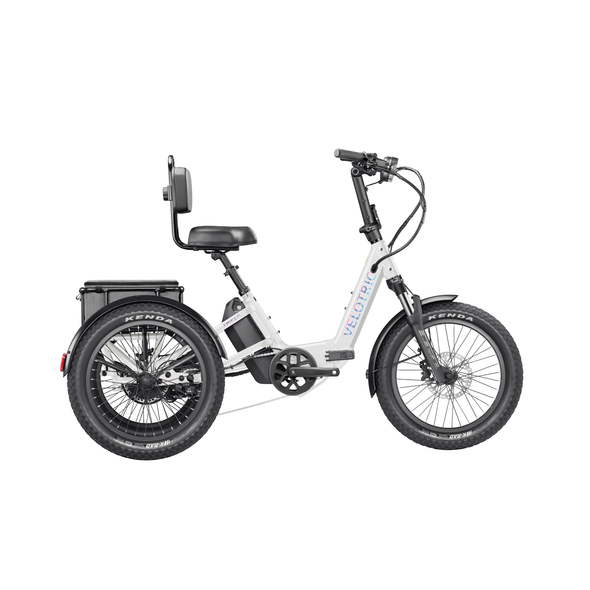 eTrike Velotric Triker Product Image Pearl White 1