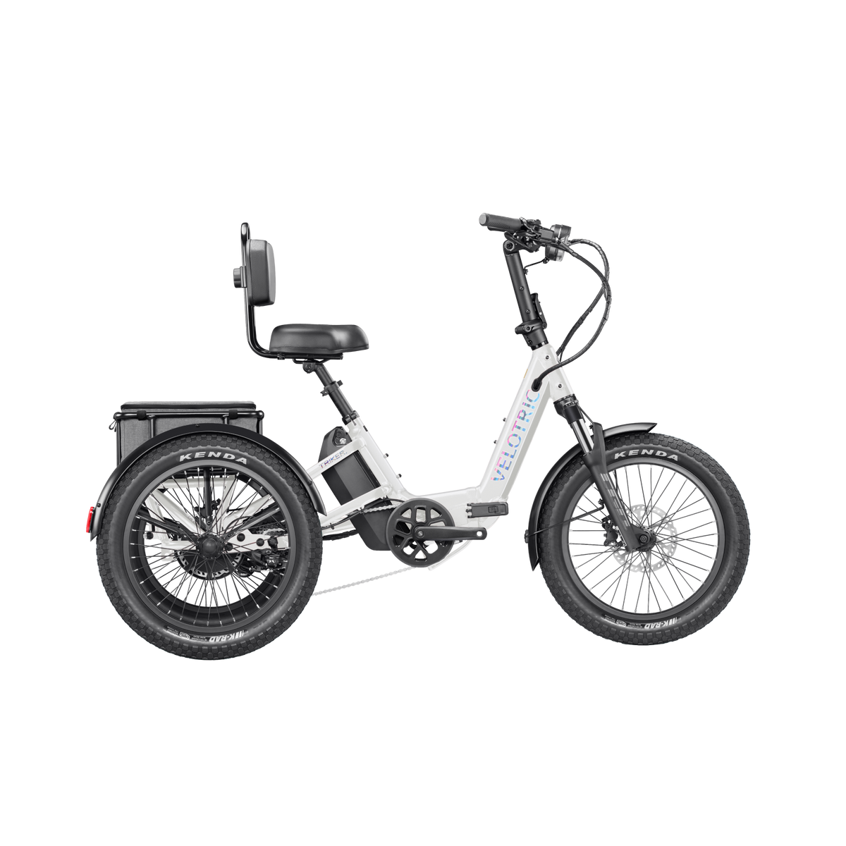 eTrike Velotric Triker Product Image Pearl White 1