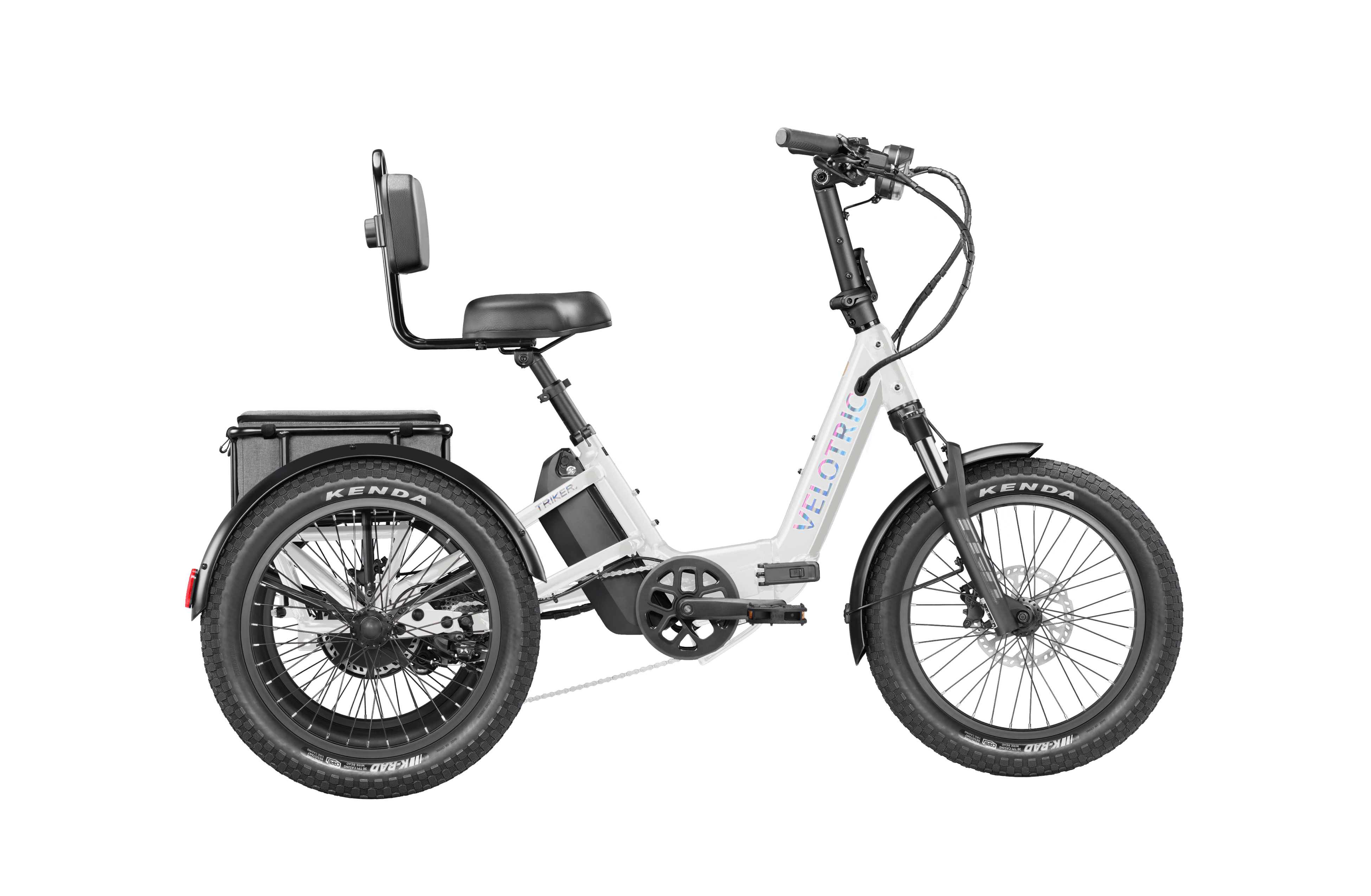 eTrike Velotric Triker Product Image Pearl White 2