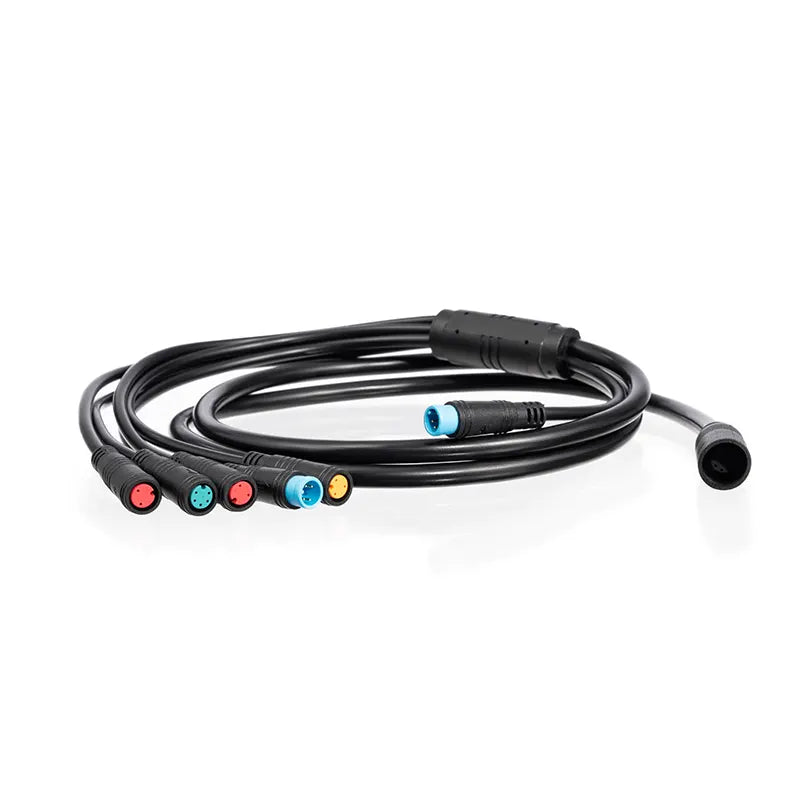 Product image of the Macfox X1S eBike wiring harness, showing a bundle of black electrical cables with connectors designed for the X1S model.