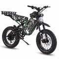 Army green eBike Ghostcat F4X Hunter's Edition full bundle, side view, displayed with accessories on a white background.
