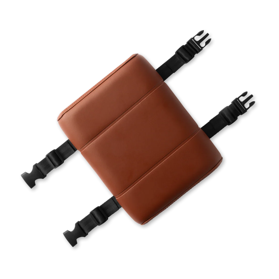 Brown eBike seat pad accessory for Murf Cargo, product image showing padded seat in brown color.