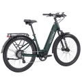 Velotric Discover 2 eBike in Pine Green color, shown in its box with packaging, product image highlighting the in-box presentation.