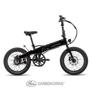 Lectric XP Lite 2.0 folding fat tire eBike with JW Gates Carbon Drive, 300W motor, displayed in store