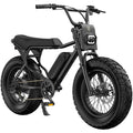 Black Macfox X7 eBike, side view, single bike against a plain background