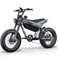 Himiway C5 Ultra electric motorcycle in Ink Gray color, side view, studio background
