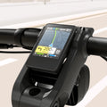A black Segway Myon eBike displayed on a white background, showcasing its sleek frame, integrated battery, and modern design.