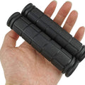Black eBike grips, textured surface, product image on white background