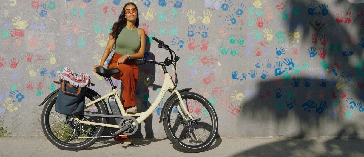 Gray Blix Sol X Step Over electric beach cruiser eBike with 750W motor, commuter style, product image