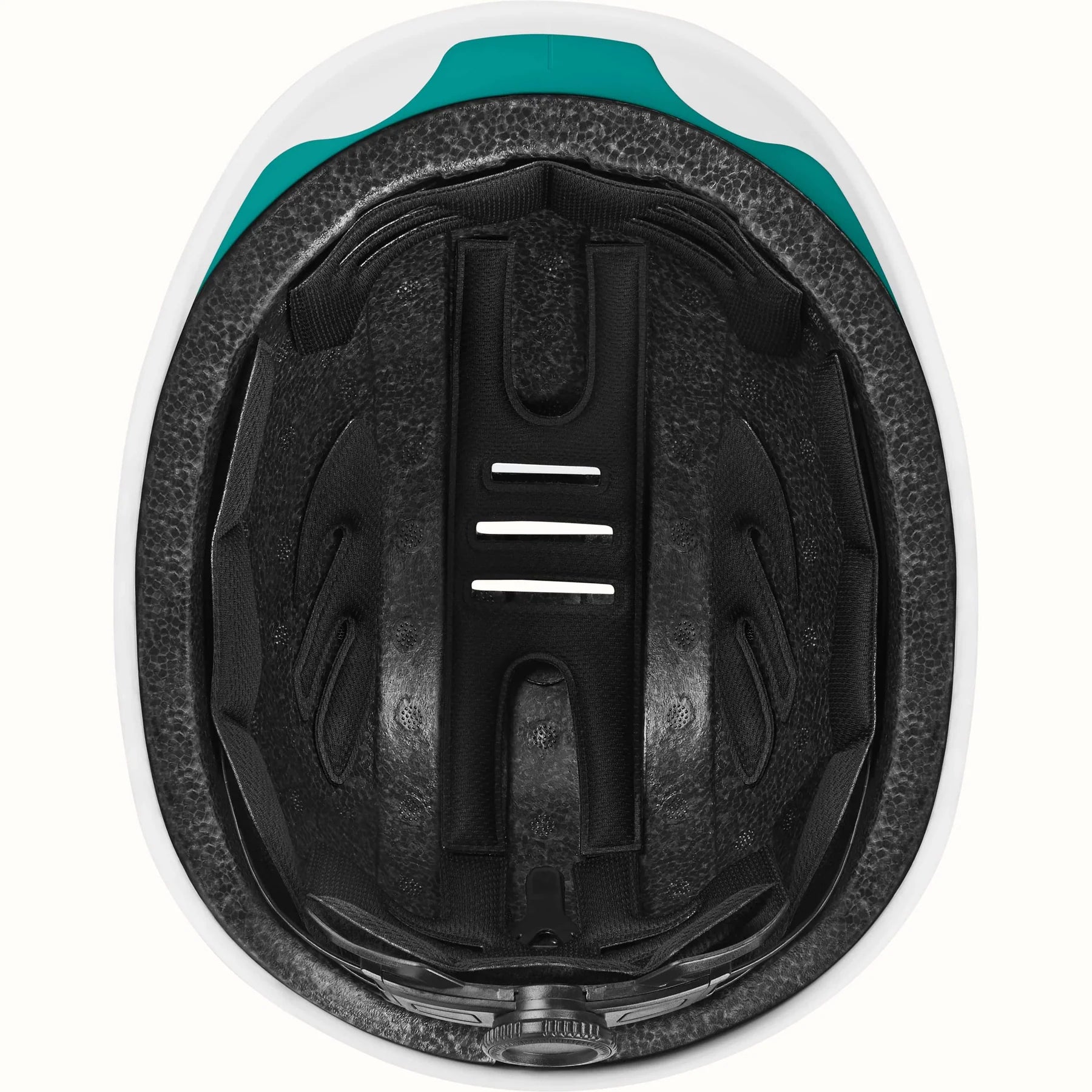 Matte Capri blue Retrospec Remi eBike helmet, side view, with adjustable straps and ventilation holes