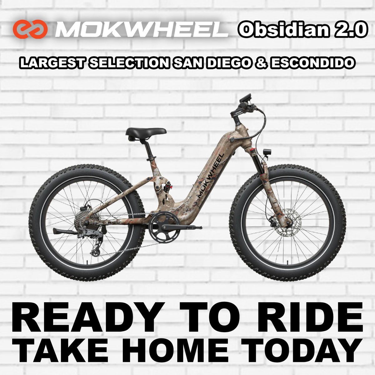 eBike Mokwheel Obsidian  2.0 - Step Thru - Desert Camo