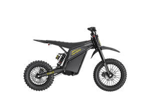 Heybike Villain electric bike in Midnight Black, side view, displayed against a plain background