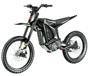 Arctic Leopard XE Pro electric dirt bike with 168 kW power, 100 km/h top speed, performance model released mid-May 2025, displayed at Super Shop.
