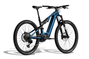 Aventon Current ADV electric bike in Blue Onyx color, side view, displayed against a white background