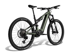 Aventon Current ADV electric bike in camouflage color, side view, isolated on white background