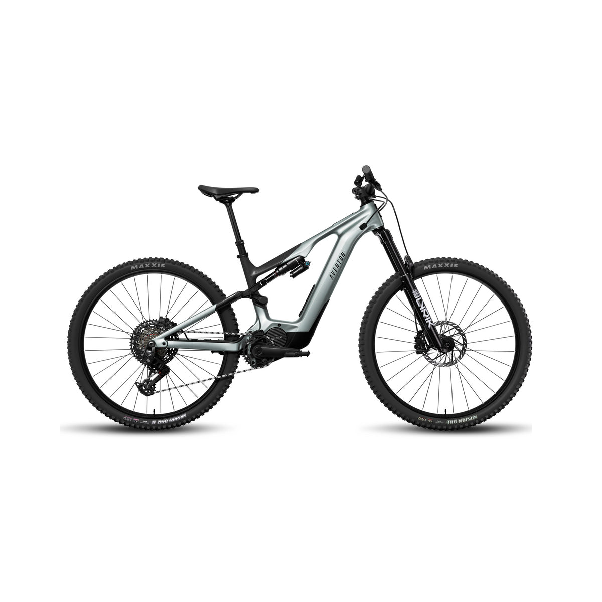 Aventon Current EXP electric bike in Glacier Mint color, side view, displayed on a white background.