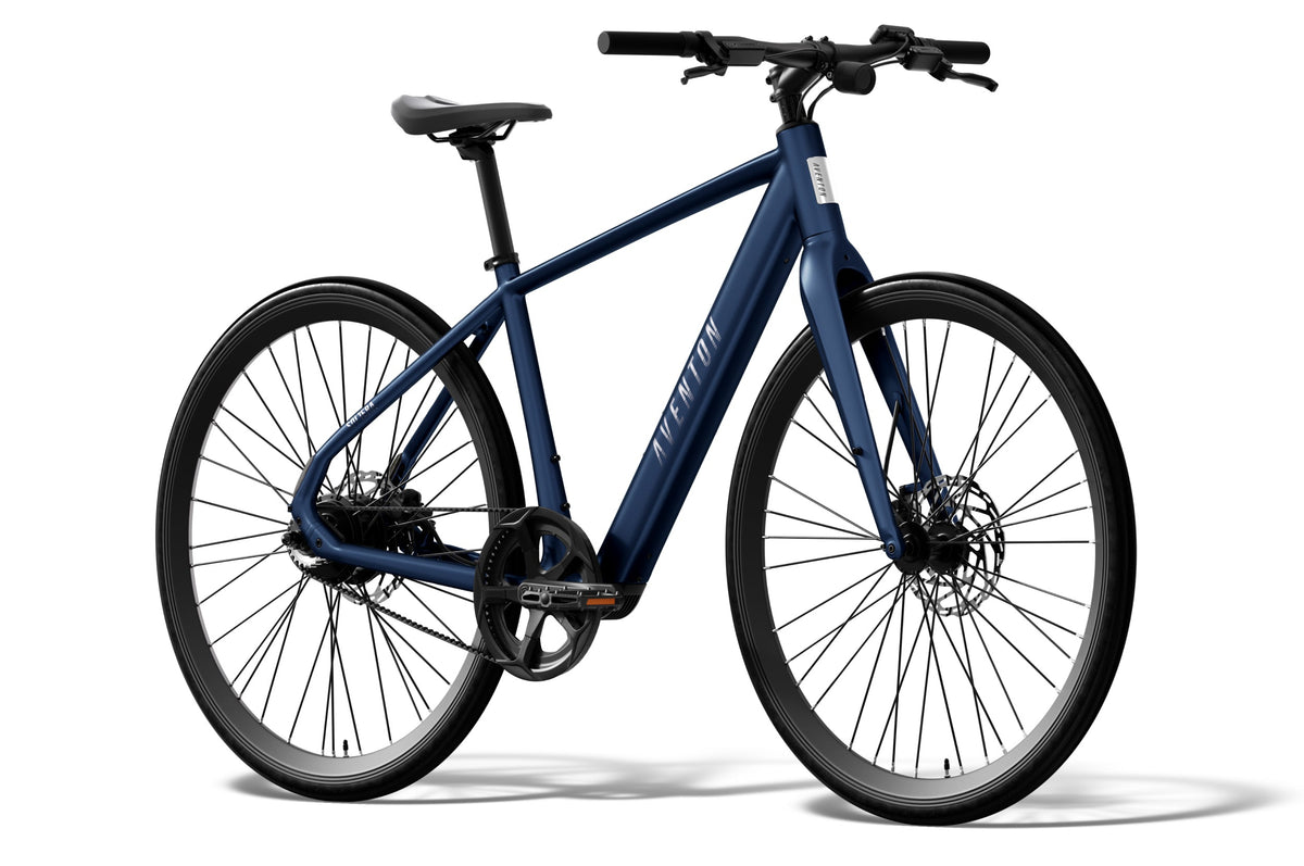 Aventon Soltera 3 ADV electric bike in Matte Storm Blue, side view