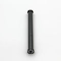 Front view of the Eride Pro ProS SS2.0 front wheel axle, showing the axle's metallic finish and detailed design features.