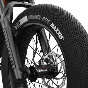 Super73 Z Miami SE electric bike in Astro Orange, side view, isolated on white background