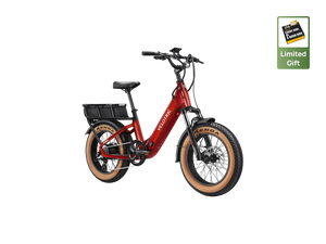 Side view of the Velotric GoMad eBike in matte black, showcasing its sturdy frame, thick tires, and integrated battery on a white background.