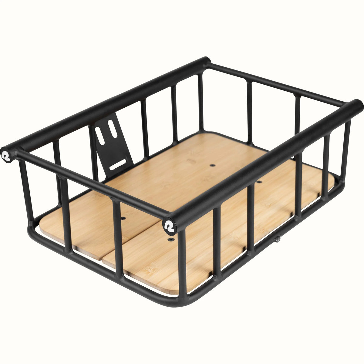 Retrospec Tote Plus XL Basket, large rectangular bike basket with a mesh design, shown empty against a white background.