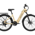Mokwheel Tarmac ST eBike in Hazelnut Yellow, side view, against a white background