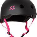 eBike Helmet - S1 Lifer Helmet Black with Pink Straps - XX-Large
