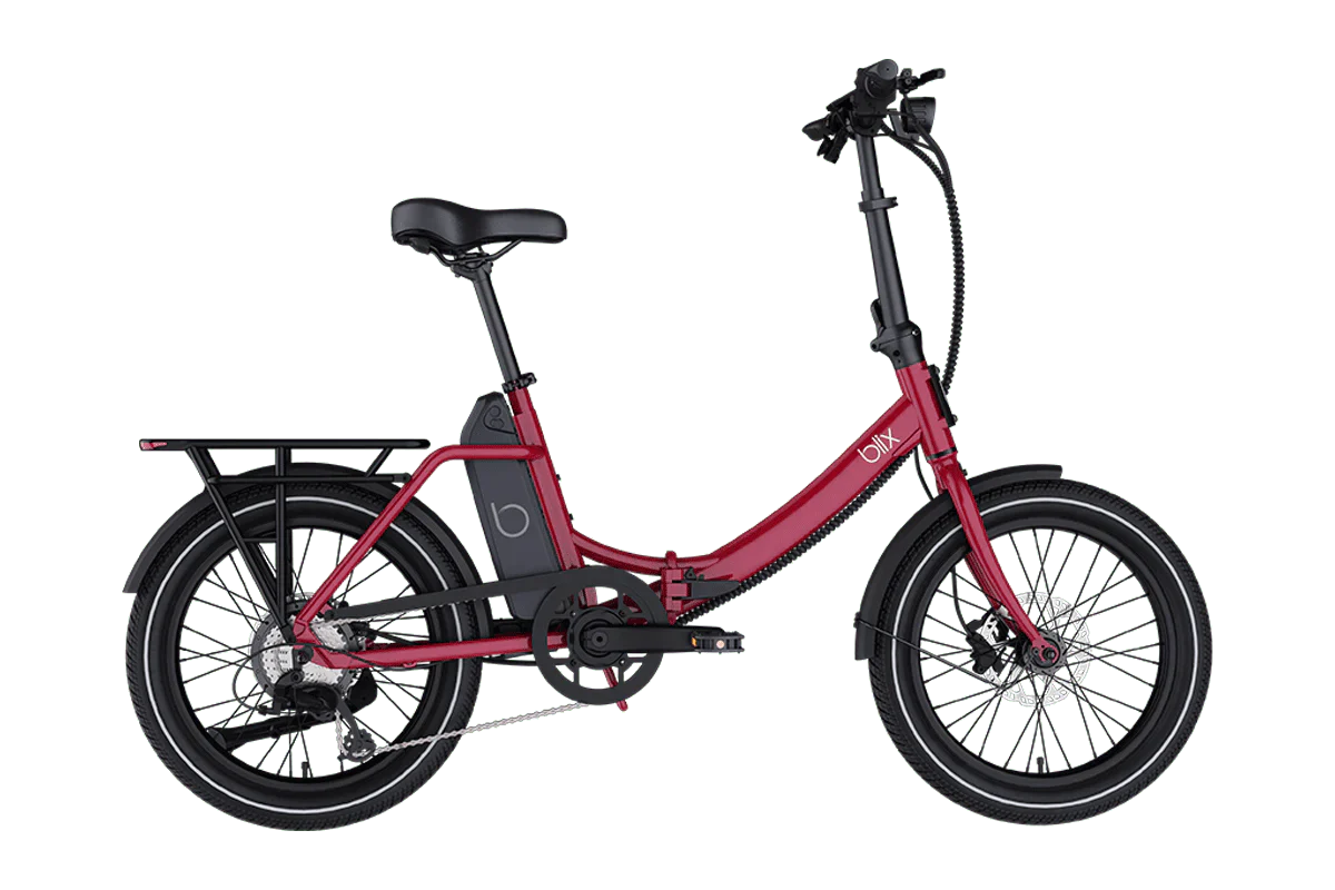 BLIX Vika X Electric Folding eBike - Folding Step Thru 500 w Compact eBike - Folding Ebike - BLIX|RED|2874 eBike Super Shop