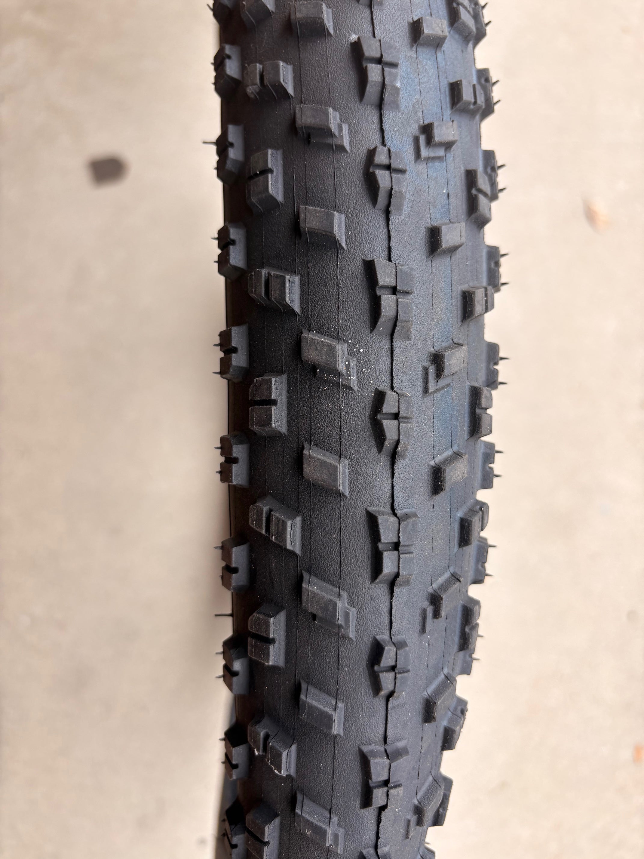 A black eBike with 26x4 inch Chao Yang fat tires, shown in a side profile against a plain background.