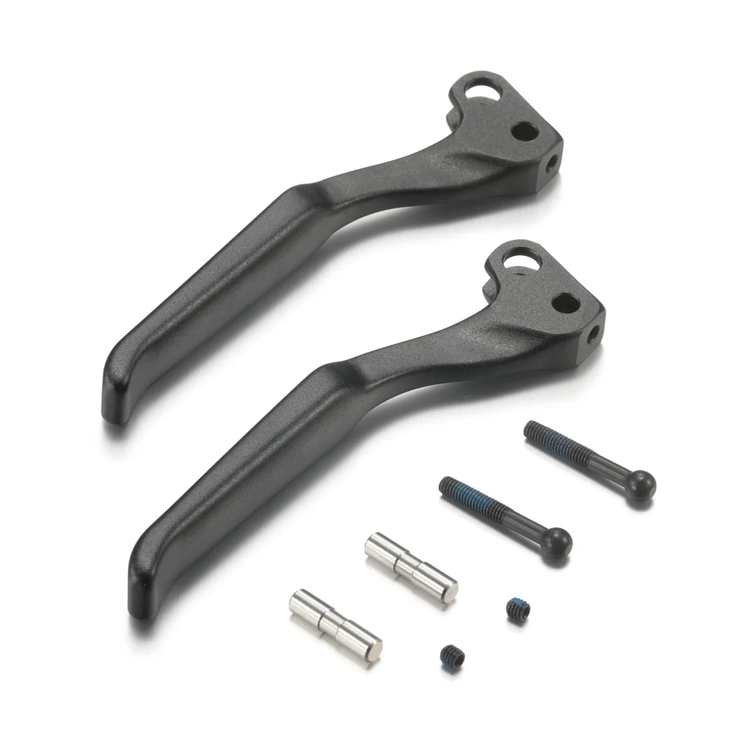 Product image of the Eride Pro Pro S SS2.0 Mini Brake Lever, showing a compact, lightweight brake lever designed for e-bikes or scooters, with a sleek black finish and ergonomic handle.