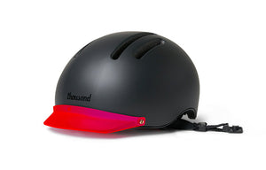 Black helmet visor product image, featuring a sleek, glossy finish and a curved, aerodynamic design.