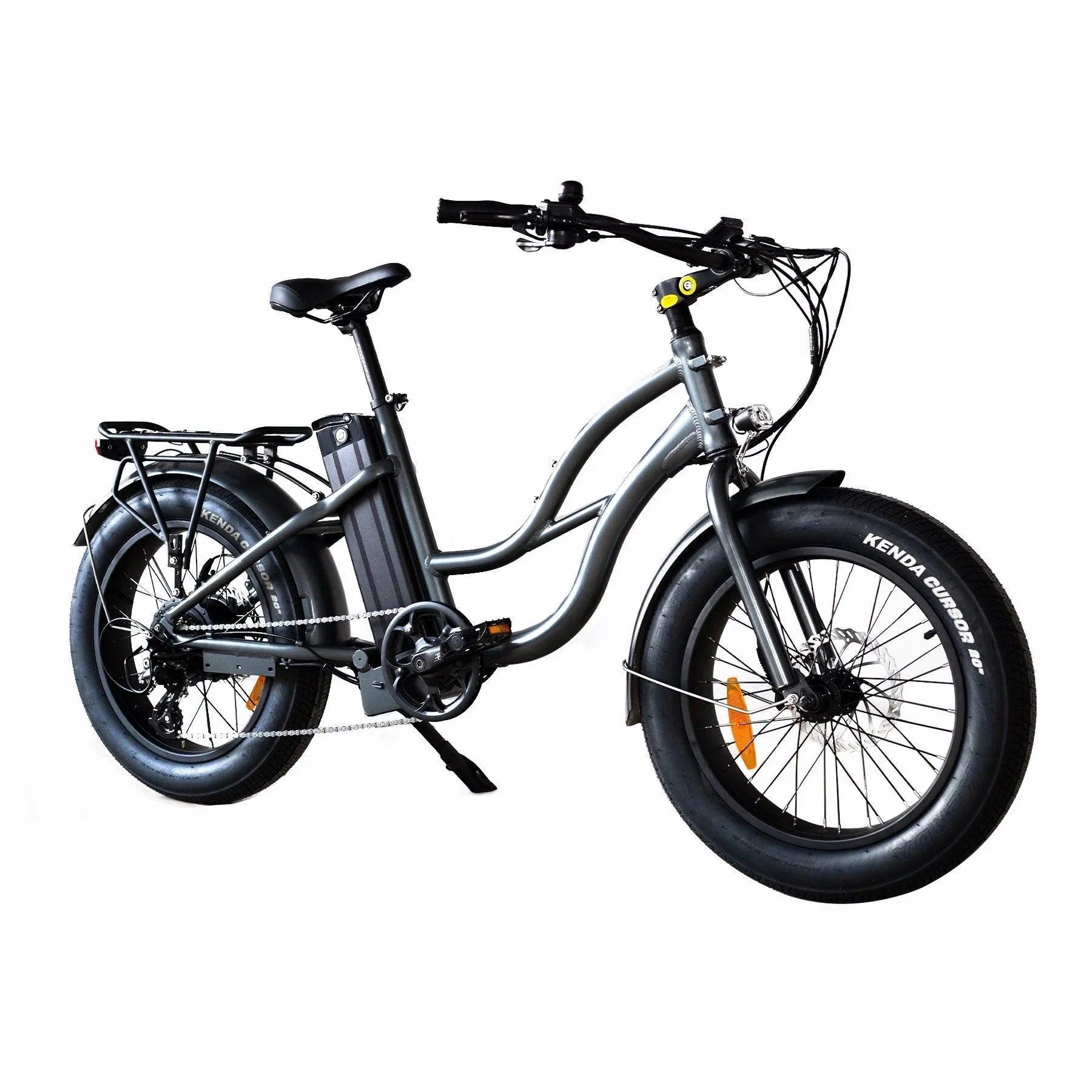 Coastal Cruiser 52v 20 Thru 750W Step Thru Ebike 20x4 Fat Tire Mini Electric Beach Cruiser - Mini eBike - COAST|MINI|GUNME|0026 eBike Super Shop