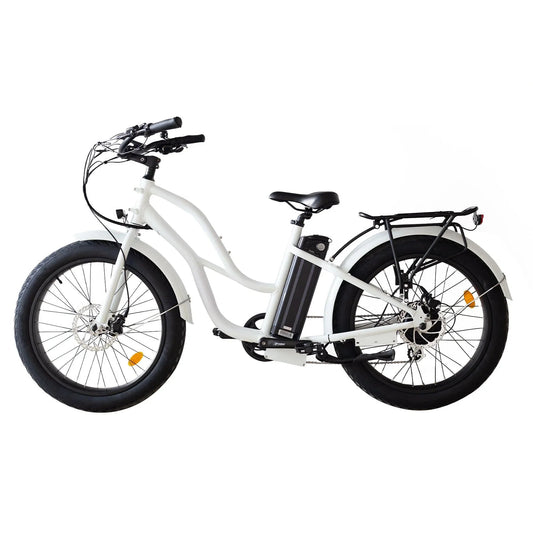 Coastal Cruiser 52v 24 Thru 750W Step Thru Ebike 24x3 Fat Tire Fat Tire Cruiser - Fat Tire eBike - COAST|FATT|GLOSS|0006 eBike Super Shop