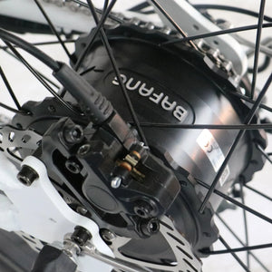 Coastal Cruiser 52v 24 Thru 750W Step Thru Ebike 24x3 Fat Tire Fat Tire Cruiser - Fat Tire eBike - COAST|FATT|WHITE|0003 eBike Super Shop