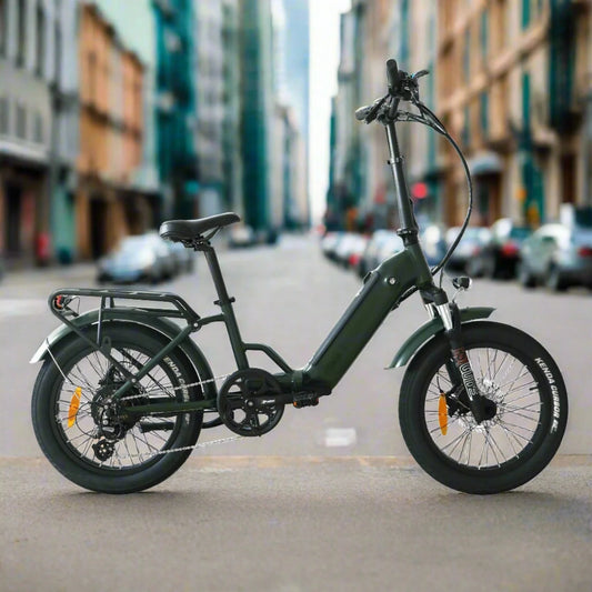 Coastal Cruiser CC Folding 750w Step Thru Ebike 20x3 Fat Tire Folding Electric Bike - Folding eBike - COAST|FOLDI|GUNME|0014 eBike Super Shop