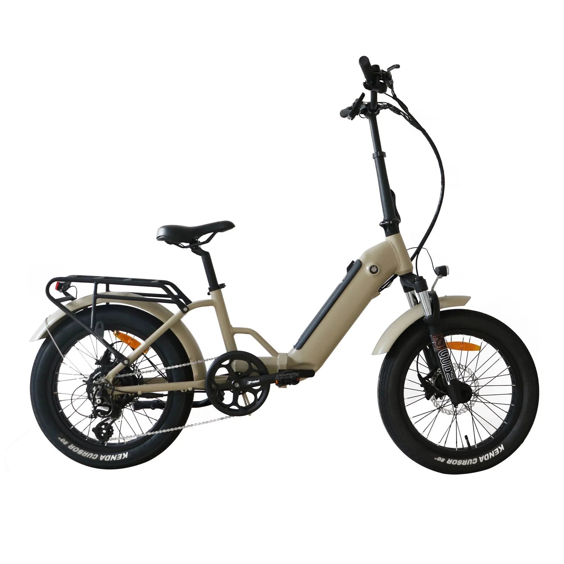 Coastal Cruiser CC Folding 750w Step Thru Ebike 20x3 Fat Tire Folding Electric Bike - Folding eBike - COAST|FOLDI|SAND|0016 eBike Super Shop