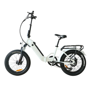 Coastal Cruiser CC Folding 750w Step Thru Ebike 20x3 Fat Tire Folding Electric Bike - Folding eBike - COAST|FOLDI|WHITE|0018 eBike Super Shop