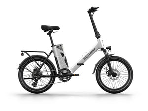 White Himiway B3 electric bike side view against a plain background