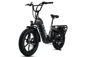CYKE Collie Cargo Electric Cargo eBike - 48v 750 w Mini Fat Tire Electric Cargo eBike - Cargo eBike - CYKE|GRAY|2617 eBike Super Shop