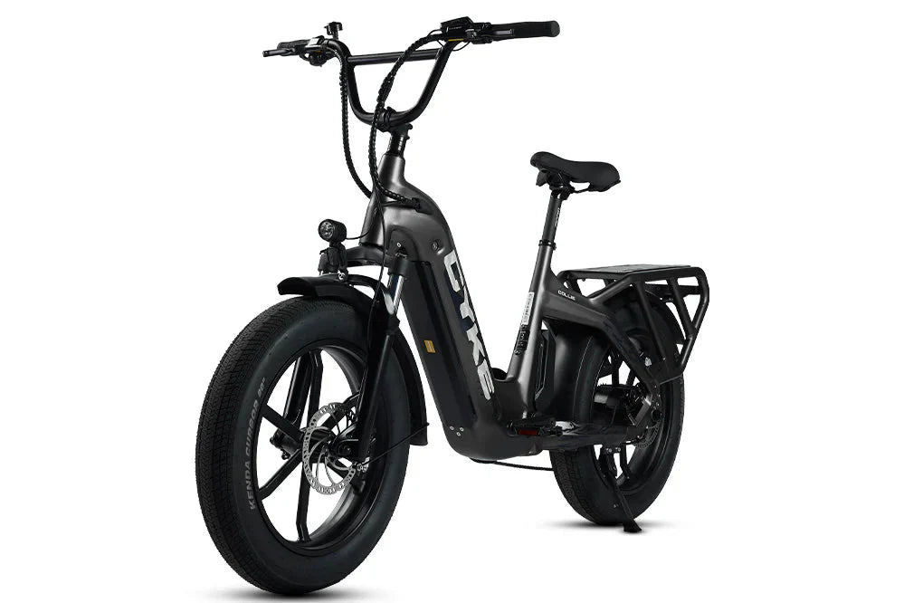 CYKE Collie Cargo Electric Cargo eBike - 48v 750 w Mini Fat Tire Electric Cargo eBike - Cargo eBike - CYKE|GRAY|2617 eBike Super Shop